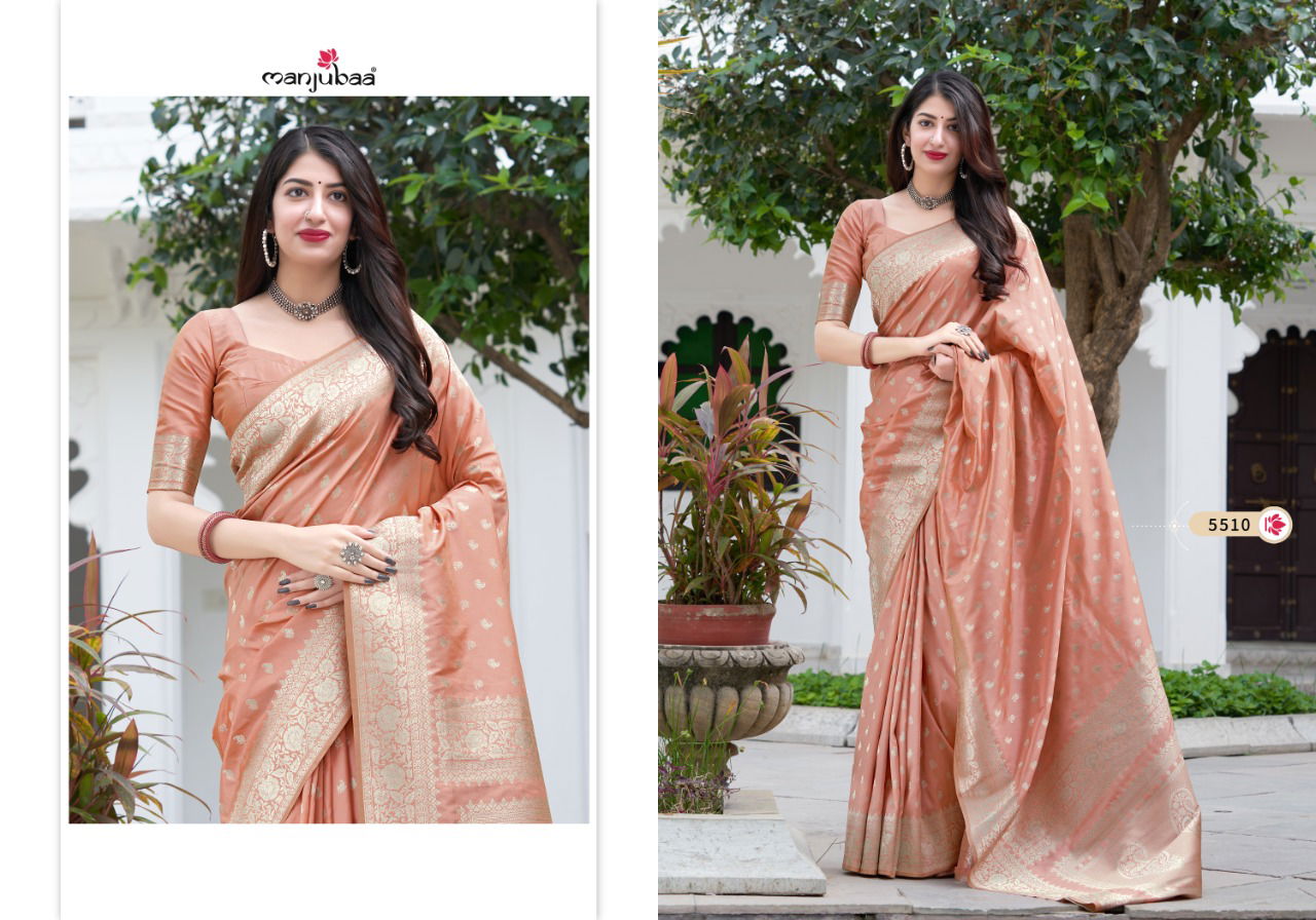Majubaaa Maaisha Festive Wear Banarasi Silk Designer Fancy Saree Collection